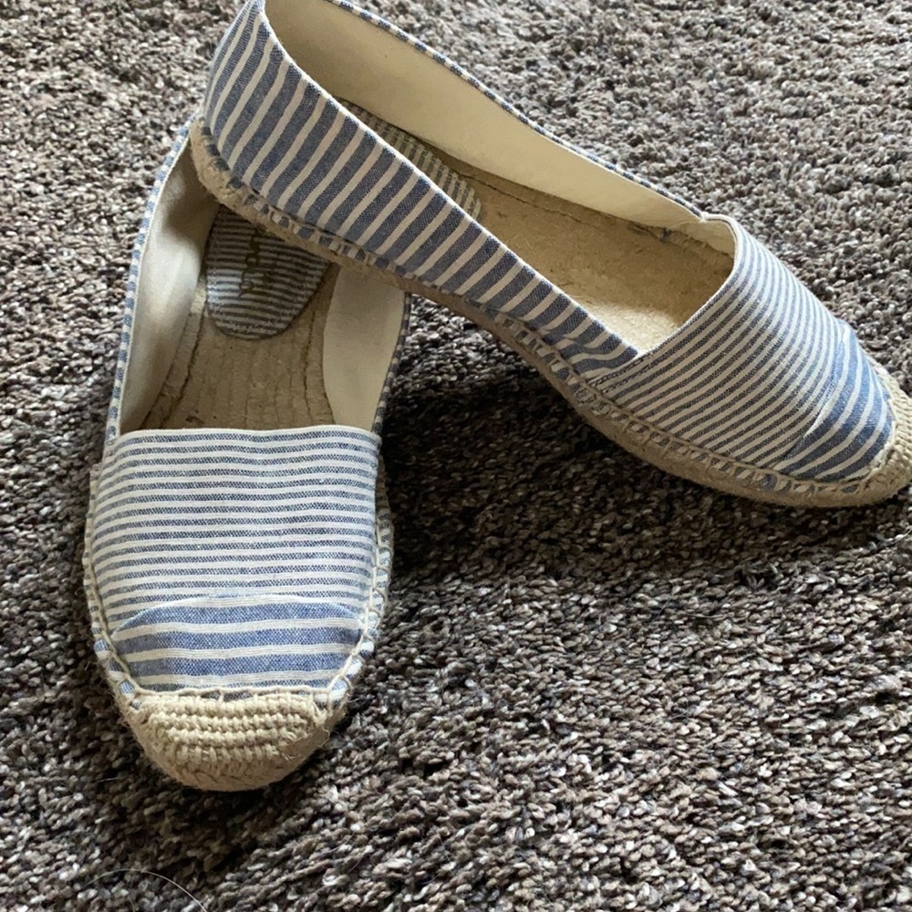 Splendid Women’s Espadrilles Flats Blue Stripes